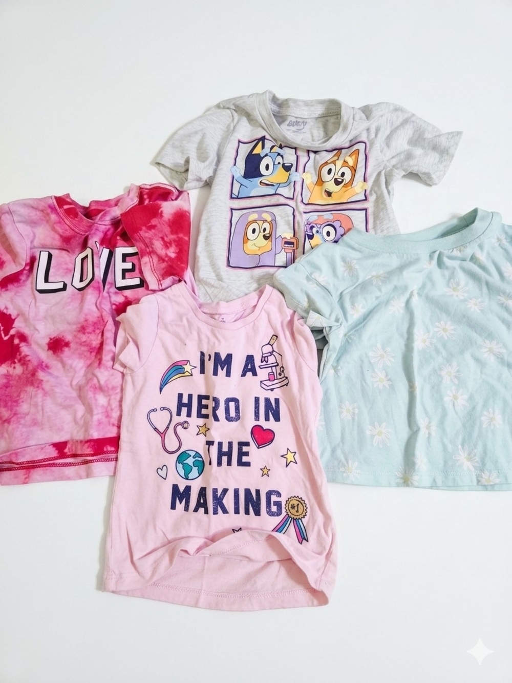 9pcs - Toddler Girls Tops - Tanks/Short/Long Sleeves - 2T/3T